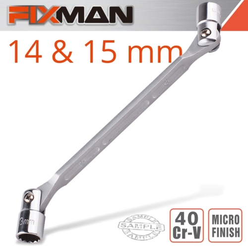 Fixman Hinged Socket Wrench, 14x15mm | FIX B0504