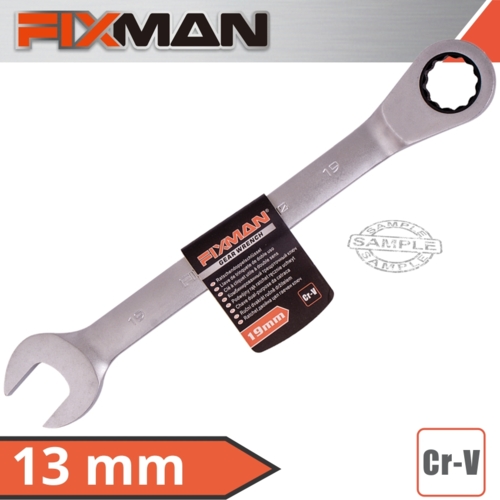 Fixman Combination Ratcheting Wrench, 13mm | FIX B1306