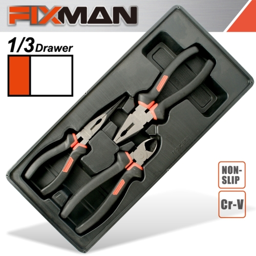 Fixman 3Pc Pliers Set, Tool Insert Module | FIX F1BT07