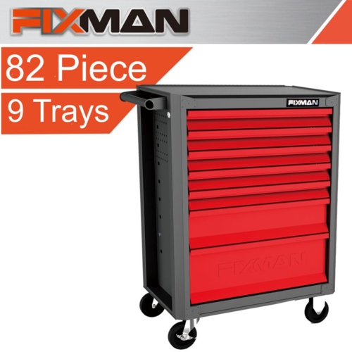 Fixman 82Pc 7-Drawer Economy Line Roller Cabinet Tool Kit | FIX M1RP7B