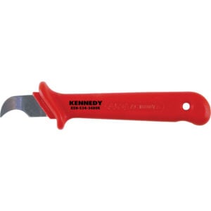 Kennedy-Pro 180mm Insulated Cable Knife, Curved Blade, VDE/GS, 1000V | KEN5343480K