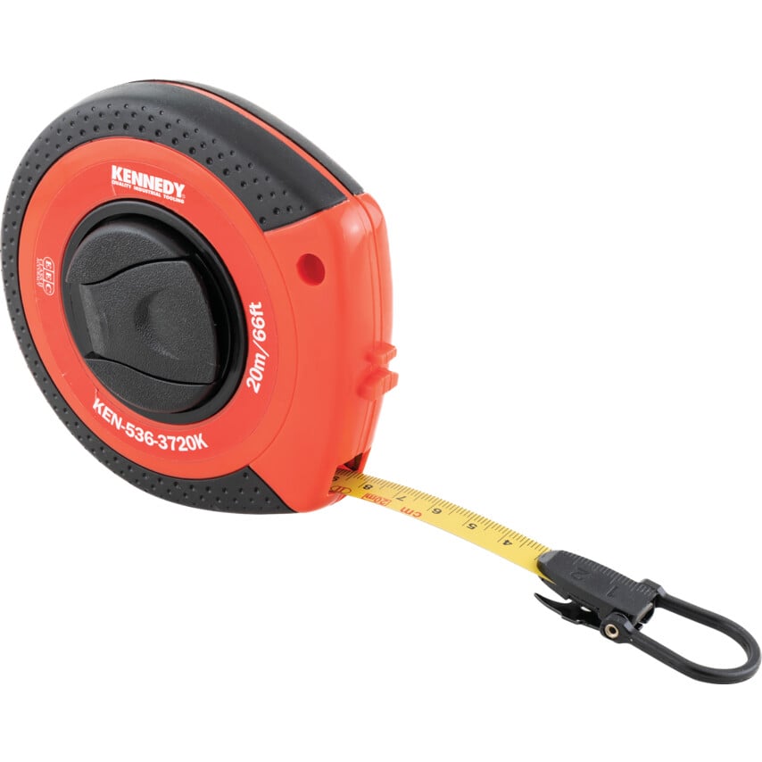 Kennedy Tape Measure 20M/66'x13mm, Nylon Coated Blade | KEN5363720K