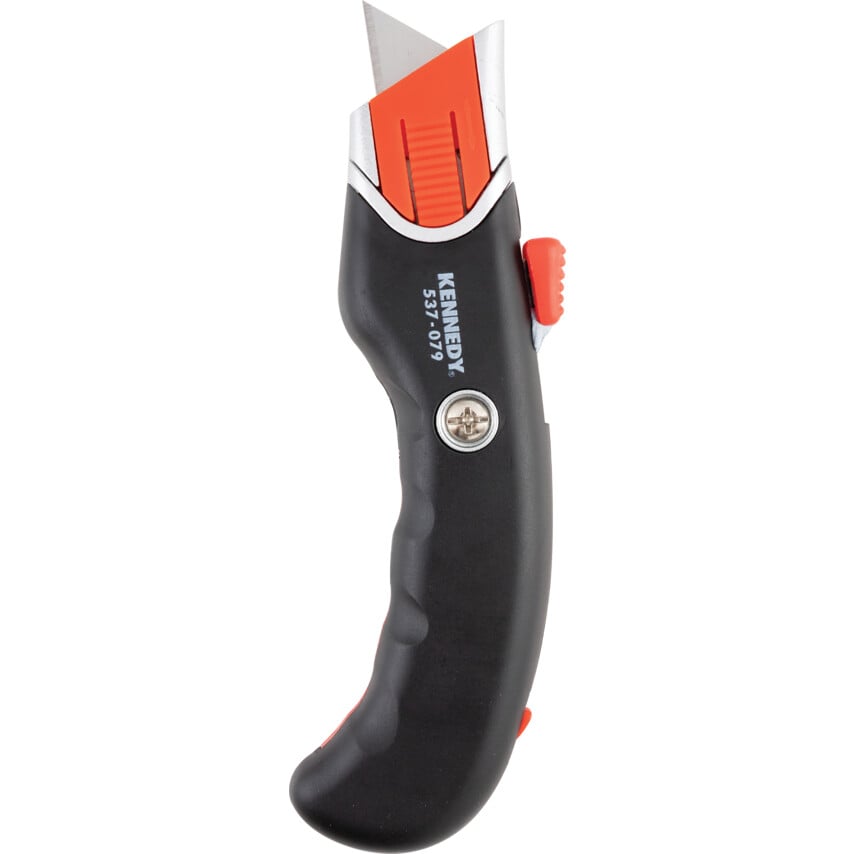 Kennedy Auto Retractable, Quick Release Safety Utility/Trimming Knife 173mm | KEN5370790K