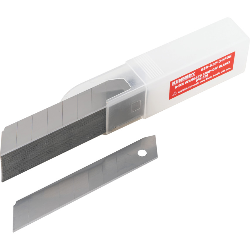 Kennedy 50Pk Standard 8-Seg. Snap-Off Blades 18x100mm | KEN5372070K