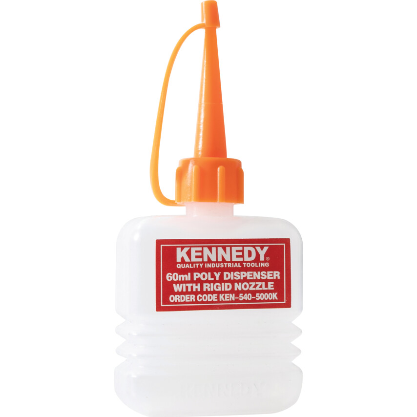 Kennedy 60ml Squeeze Bottle Dispenser, Polyethylene, Rigid Nozzle | KEN5405000K