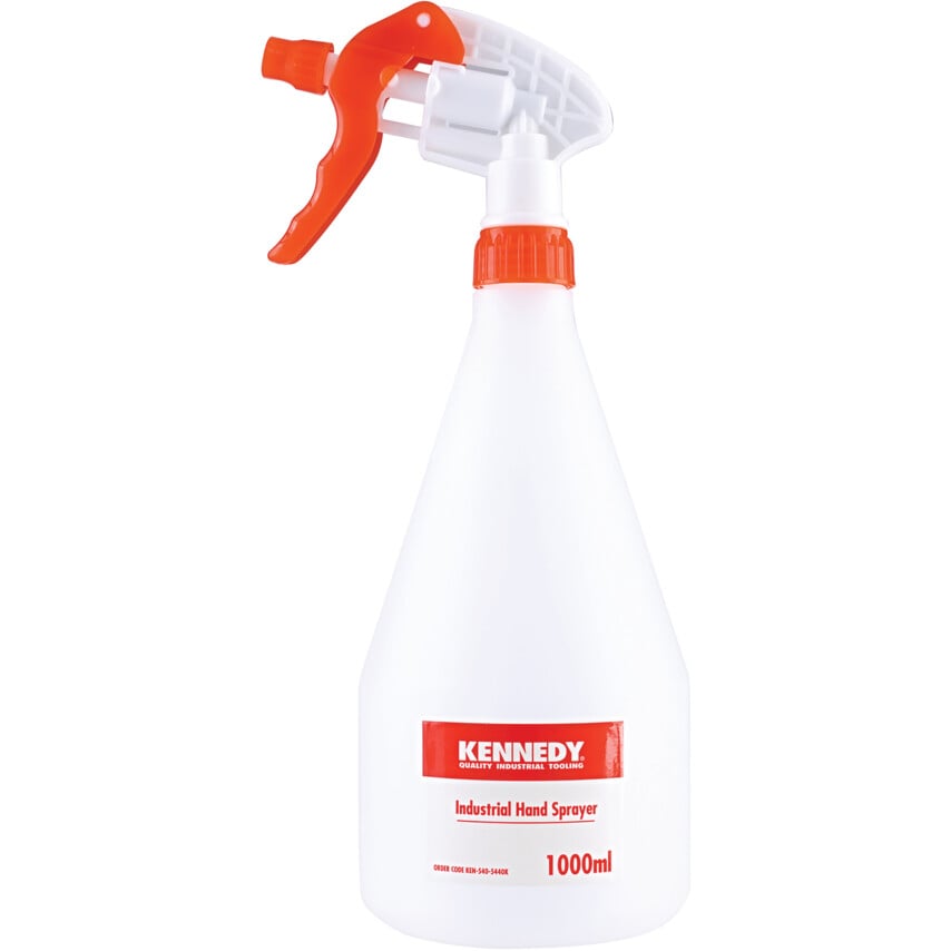 Kennedy 1000ml Heavy Duty Trigger Spray Bottle, Polyethylene | KEN5405440K