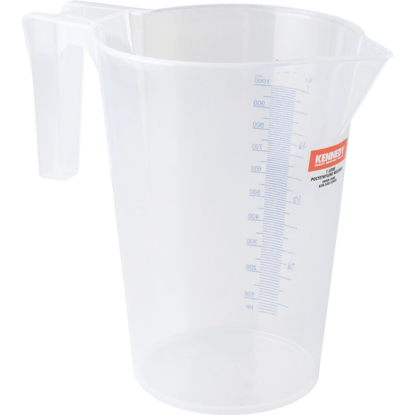 Kennedy 1Ltr Measuring Jug, Plastic, 10ml Graduations| KEN5405540K