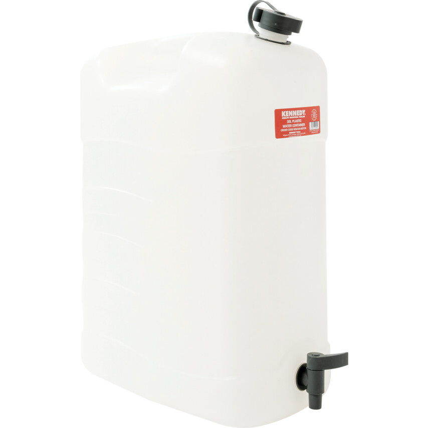 Kennedy 35Ltr Water Container with Tap, Plastic (HDPE) | KEN5406570K