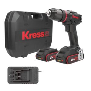 Kress 20V Cordless Brushless Hammer Drill, 60Nm, 2 x 2.0Ah Batt. Pk. | KUC30.1