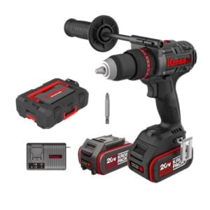 Kress 20V Cordless Brushless Hammer Drill, 150Nm, 2 x 4.0Ah Batt. Pk. | KUC35