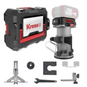 Kress 20V Cordless Brushless Edge Router, 6 & 8mm Collets (Bare Tool) | KUD26.91