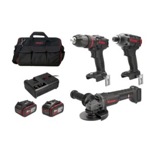 Kress 20V Cordless Brushless Power Tool Kit, 1 x 4.0Ah & 6.0Ah Batt. Pk. | KUG003