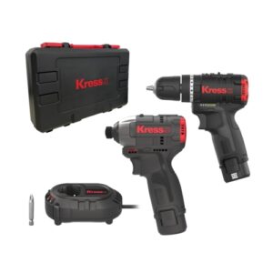 Kress 2Pc 12V Cordless Brushless Power Tool Kit, 2 x 2.0Ah Batt. Pk. | KUG02