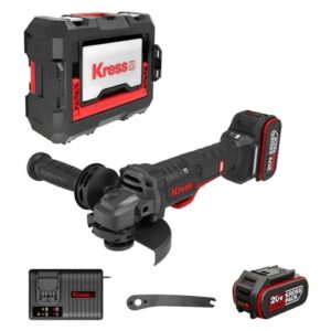 Kress 20V Cordless Brushless Angle Grinder, 125mm, 2 x 4.0Ah Batt. Pk. | KUH04