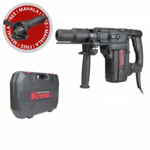 Kress SDS-Plus Rotary Hammer Drill, 7.5J, 1050W + FREE Variable Speed Angle Grinder, 115mm, 830W