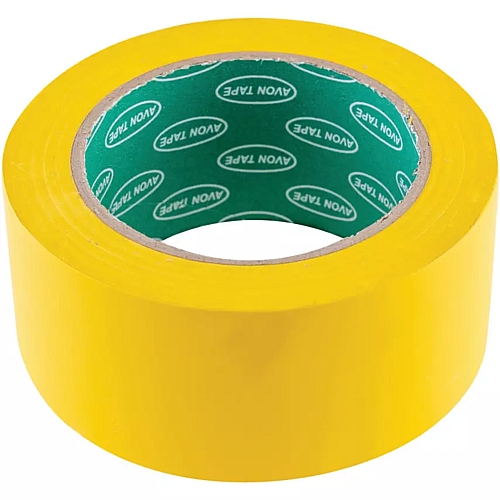 Avon PVC Adhesive Hazard Marking Tape, Yellow, 50mm x 33M | AVN9644010A