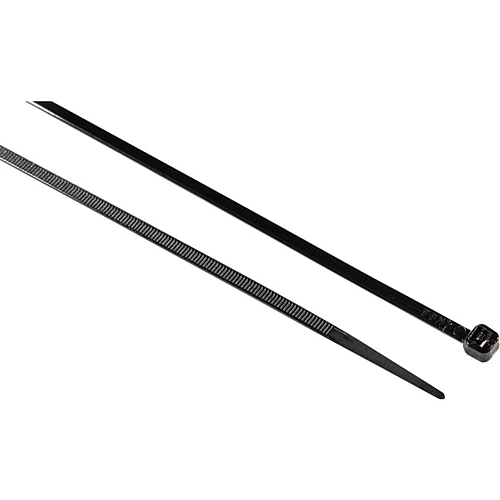 Edison 100Pk Cable Ties, Black, 3.6mm x 370mm | EDI5150130K