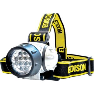 Edison LED Head Torch, Non-Rechargeable, 20M Beam Distance, 35lm | EDI9045060K