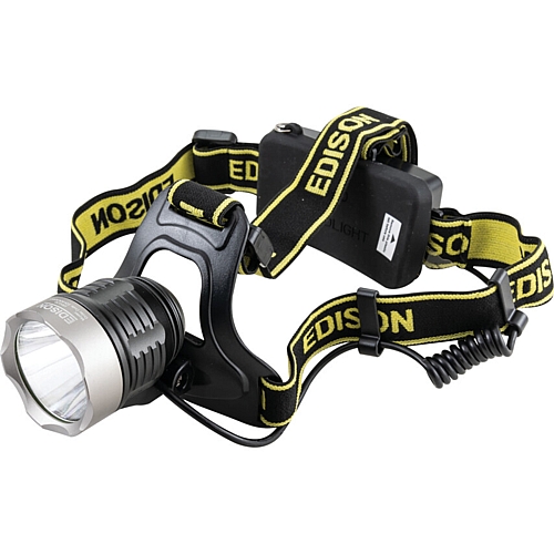 Edison CREE LED Head Torch, Rechargeable, 115M Beam Distance, 120lm | EDI9045080K