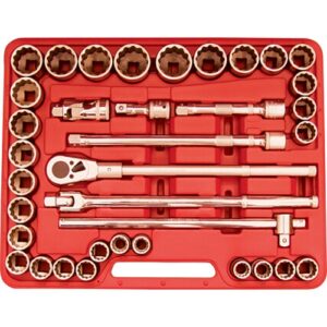 Kennedy-Pro 36Pc Imperial/Metric Socket Set, 3/4