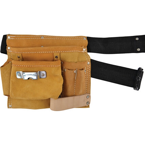 Kennedy Leather Tool Belt, 5-Pockets, 2-Loops, 220mm x 210mm | KEN5933470K