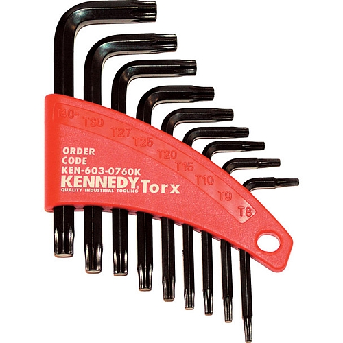 Kennedy 9Pc Allen Key Set, Torx, T8-T40 | KEN6030760K