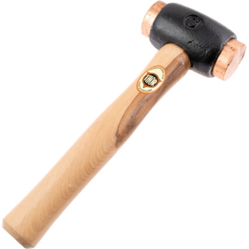 Thor 44mm Copper Hammer, Wood Handle, Replaceable Head, 1940g | THO5270163K