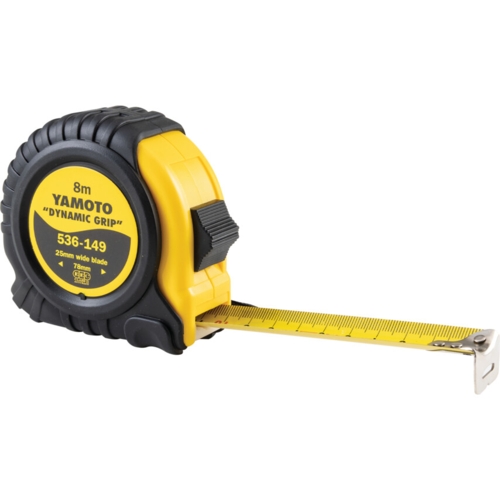 Yamoto HD Dynamic Grip Tape Measure, 25mm x 8M | YMT5361490K