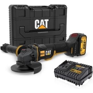 CAT 18V Cordless Brushless 115mm Angle Grinder Kit, 1 x 4.0Ah Batt. Pk. | DX31