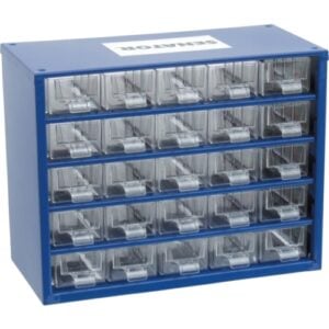 Senator 25-Drawer Small Parts Storage Cabinet, 306x155x282mm | SEN5935120K