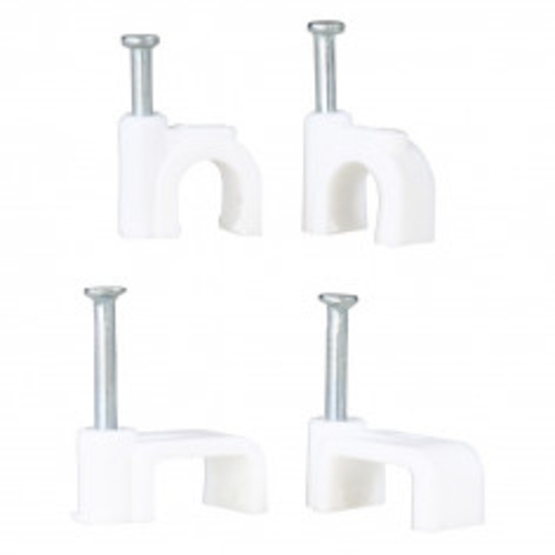 Cable Clips Flat 12.5mm White | HT120WT