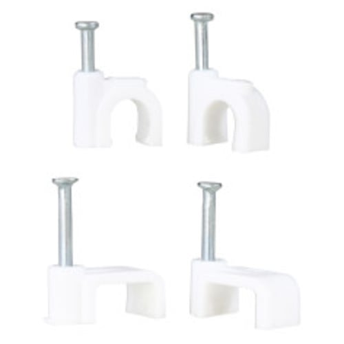 Cable Clips Round 6.0mm White Pkt of 20 | HT600WTP20