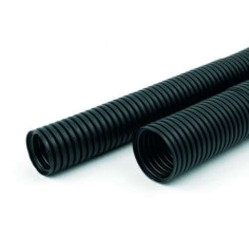 Convoluted Tubing 12.9mm ID Normal Wave Black Split | CTP13NWS