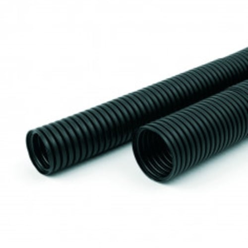 Convoluted Tubing 16.8mm ID Normal Wave Black Split | CTP17NWS