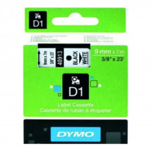 Dymo Label Tape 9mm Black on White | DYT9BKWT