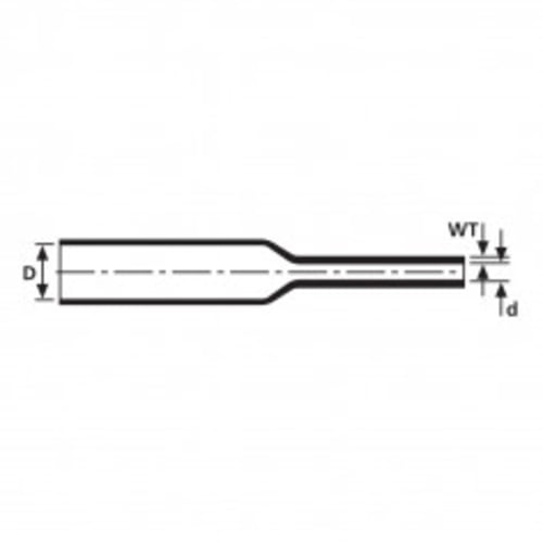 Heatshrink 3.2/1.6mm Green / Yellow Stripe | LV32TGYS