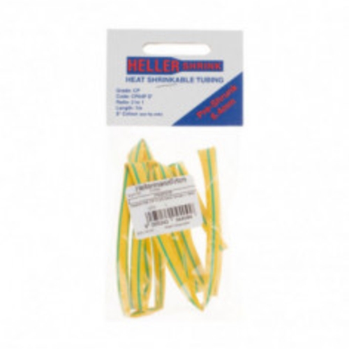 Heatshrink CP 6.4/3.2mm Green / Yellow Stripe 1.0M | CP64PGYS