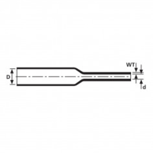 Heatshrink LVR 1.2/0.6mm Yellow | LVR12TYL