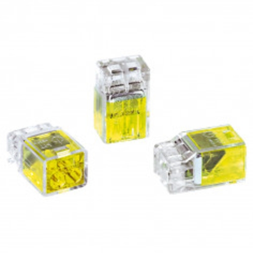 Helacon Connector 2 Way 0.5 to 2.5mm Wire Yellow | HECPM2