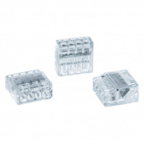 Helacon Connector 4 Way 0.5 to 2.5mm Wire Clear | HECPM4