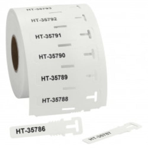 ID TAGPU Loop White 12mm x 74mm 500Pcs Roll | TAGPU12X74LOOPWH