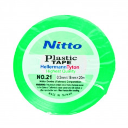 Insulation Tape Nitto .2 x 18mm x 20m Green | A21GR208