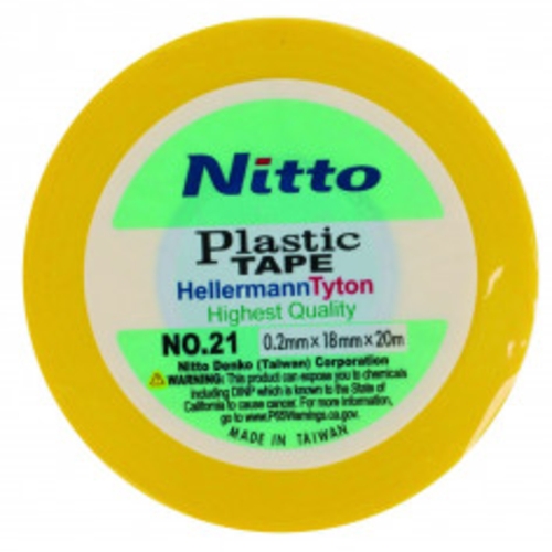 Insulation Tape Nitto .2 x 18mm x 20m Yellow | A21YL208