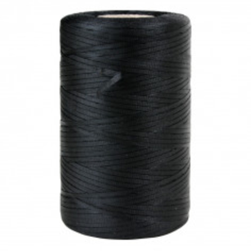 Lacing Twine Waxed Nylon 460mm X 1.5mm Black | MW062BK