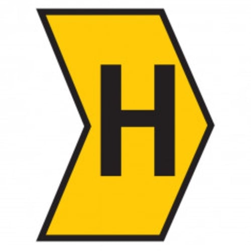 Marker Helagrip 1.0 - 3.0mm Yellow Marked H | HG13MHYL