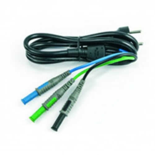 Power Cable 3 Banana Shuko Black Green Blue | C2033X