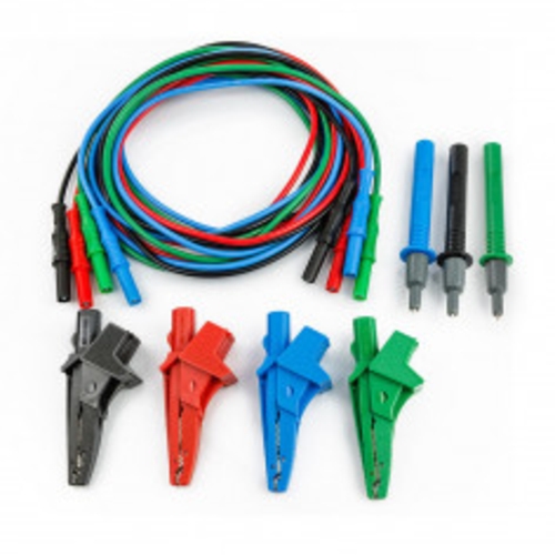 Set 4 cables & Alligator Clips Black Red Green Blue | UNIVERSALKITG3