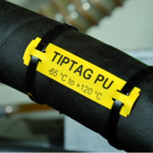 TipTag High Temp 11 x 65mm Yellow | TTAGPU11X65YL