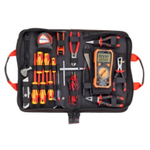 Toolkit Electrical 19 Pce incl Auto ranging Multi-Meter T85D | TECHKT