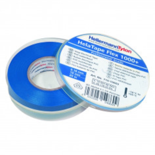 Wire Harness Tape HelaTape Flex 1000 0.18x19mmx20m Blue | HTAPEFLEX1000BL